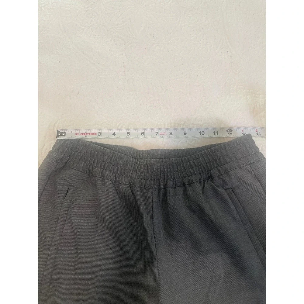 Banana Republic Charcoal Gray Textured Jogger Pants Women's Size 4L Long Tapered